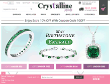 Tablet Screenshot of crystallinejewel.com